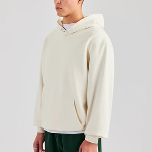 2026 Best Men Oversized Hooded Sweatshirt Cotton Fleece Casual Pullover Front Logo Print Autumn Streetwear Style For Men - Product Image 6