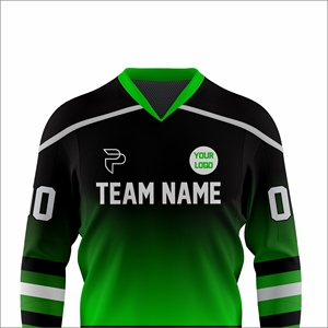 Latest Design Custom Ice Hockey Jersey OEM ODM Ice Hockey Team Uniform Moisture Wicking Breathable Printed 100% Polyester - Product Image 4