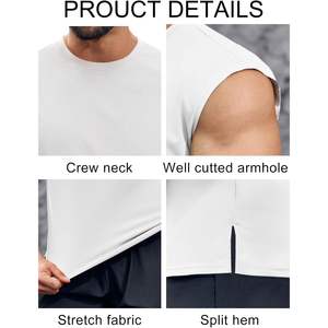 2025 hommes entraînement débardeur séchage rapide sans manches gymnastique Fitness entraînement chemise XL taille 3D musculation entraînement musculaire - Product Image 6