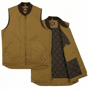 Gilet utilitaire décontracté en toile durable pour hommes |   Vêtements de travail d'extérieur respirants, multi-poches, grande taille, pour la randonnée, la pêche, l'équipement tactique - Product Image 4