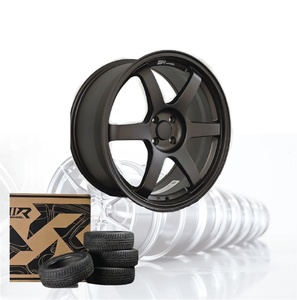 ล้อรถยนต์อลูมิเนียมอัลลอย 3R สีบรอนซ์ควันบุหรี่ JDM ขนาด 18 นิ้ว 4 รู 100 04115-V21 - Product Image 2