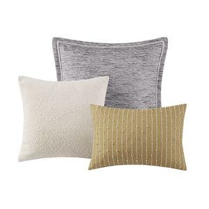 Piumino a righe in ciniglia Jacquard oversize con Euro sham e cuscini - Product Image 6