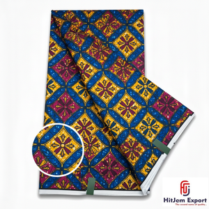 Tela de Algodón Estampada con Cera Africana Premium de Nigeria, Ankara Kitenge Personalizada para Producción de Prendas, Logotipos de Marcas, ONG, Iglesias, Eventos - Product Image 3