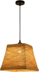 Wholesale Bamboo Rattan <b>Ceiling</b> Lamp Handwoven <b>Round</b> Pendant <b>Light</b> <b>LED</b> Lighting Shade for Dining Room Bedroom Decor OEM ODM - Product Image 6