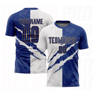 เสื้อฟุตบอลแบบขายส่งสั่งทำได้ ออกแบบลายพื้นหลัง ปักโลโก้ ทีมสโมสร เสื้อฟุตบอลเยาวชน - Product Image 4