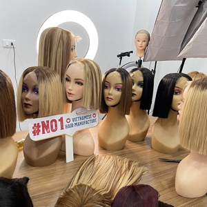 Hot Design Color <b>Wig</b> <b>Hair</b> 14 Inches Can Long Lasting Vietnamese <b>Wigs</b> Human <b>Hair</b> <b>Extension</b> Genius Weft - Product Image 2