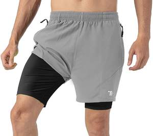 Custom Logo Sporty Breathable Quick Dry 5 Inch Dark Green Gym <b>Shorts</b> with Side Zipper and <b>Pockets</b> for Basketball Training - Product Image 5