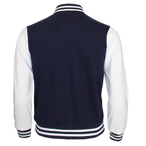 White Contrast Black Stripes Varsity <b>Jacket</b> Custom Letterman Baseball <b>Jacket</b> Unisex Streetwear Manufacturer - Product Image 4