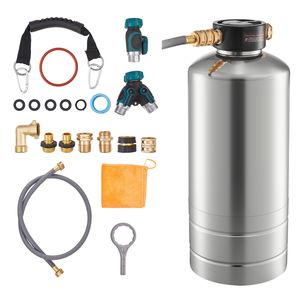 Addolcitore d'acqua per camper da 16.000 grani, raccordi NPT 3/4 pollici, acciaio inossidabile per uso alimentare, connettore rapido - Product Image 1