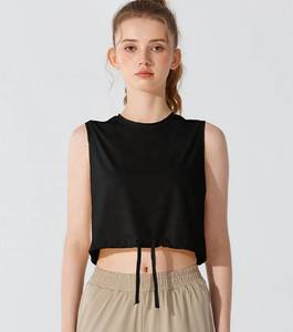 Débardeurs sans manches pour femmes 100 % coton à séchage rapide, coupe ajustable, tenue décontractée et tendance pour l'été et l'entraînement - Product Image 2