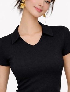 Haut de gamme pour femmes, vêtement de tous les jours, style essentiel, coupe ajustée, parfait pour les occasions décontractées, basique mais de haute qualité. - Product Image 2