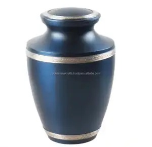 Blue Latest Cremation urn For Adults Wholesale Supplies Supplier And Manufacture Memorial Urn Keepsake Urn On Sale