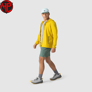 Shorts de randonnée pour hommes, imperméables, en nylon/spandex, respirants, séchage rapide, sportifs, avec poches zippées sécurisées, design flexible, couleur unie, pour l'extérieur - Product Image 4