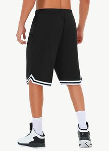 Shorts Bermuda pour homme en polyester bleu à séchage rapide avec poches, taille élastique, style décontracté, couleur unie, taille mi-haute - Product Image 2