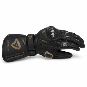 Guantes de Carreras para Hombre, de Cuero con Protección de Fibra de Carbono en la Palma, Cierre de Velcro, Unisex, para Motociclismo - Product Image 4