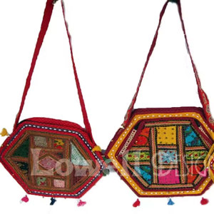 BohoMain India Ethnic <b>Star</b> Shape <b>Mirror</b> Work Women's Messenger Bag Vintage Boho Purse Handmade Recyclable Eco Friendly Crossbody - Product Image 3