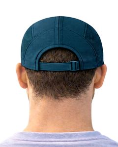 Men Dark Teal Mesh Panel Sports Cap Breathable Lightweight Adjustable <b>Summer</b> Running Training Outdoor Baseball <b>Hat</b> For Men Use - Product Image 2