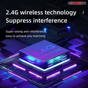 Micrófono Inalámbrico Recargable con Luces para Cantar - Product Image 3