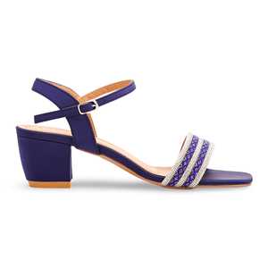 Azul FN5571 Sandalias de tacón Elegante diseño elegante para mujer - Product Image 3