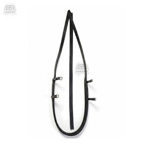 Ensemble de harnais de conduite pour chevaux Diplomat en cuir 100% premium, noir et marron, avec accessoires en acier inoxydable, prix bas - Product Image 6