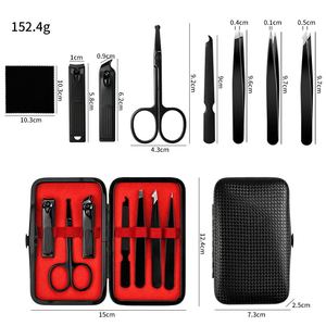 10 in 1 Stainless Steel <b>Manicure</b> Nail Clipper <b>Kit</b> with Case-Portable Professional Nail Care Tools for Adults-Anaaif Enterprises - Product Image 6