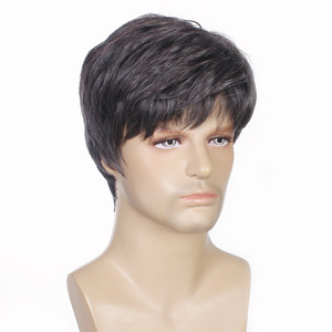 Perruque courte à la mode pour hommes, perruques synthétiques bouclées, perruques de fête pour accessoires de cosplay - Product Image 4