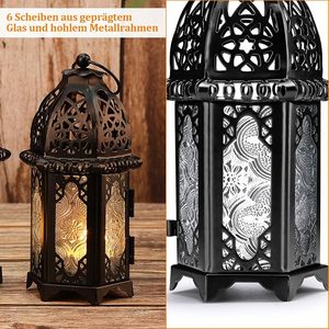 Lanterne en métal bohème pour bougie, idéale pour la maison, le jardin, la terrasse, les mariages, les événements, les fêtes, décoration, vente en gros, éclairage décoratif fait main - Product Image 2