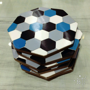 <b>Customized</b> Color Classic Eco-Friendly Round Bone Inlay Coaster for Home Kitchen Tea <b>Cup</b> Mats & Pads - Product Image 1