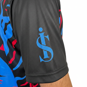 Camiseta Sublimada Personalizada de Alta Calidad, 100% Poliéster, Cuello Redondo, Nuevo Diseño, Logotipo Frontal, Diseño en Blanco, Tallas Grandes - Product Image 3