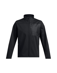 Chaqueta Casual de Invierno para Hombre, Cortavientos y Ajustada, en Color Negro, con Capucha y Diseño de Tela Moderno - Product Image 3