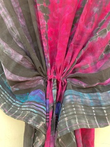 Robe longue courte pour demoiselle d'honneur en soie recyclée Caftan en soie recyclée - Product Image 4