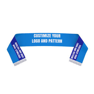 Bufanda de Fútbol Personalizada con Bandera de País, Bufanda con Borlas para Fanáticos del Fútbol, Bufanda Tejida para Aficionados del Equipo, Personalizada para el Estadio - Product Image 2