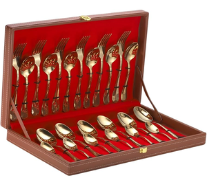 Juegos de cubiertos: Cuchara de latón con diseño de girasol, cuchara mini para bebé, cuchara corta para cena. ¡Mejores precios! - Product Image 3