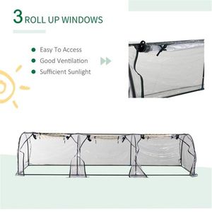 Mini-serre à structure en aluminium avec design pop-up - Portable et moderne pour la culture en extérieur - Product Image 3