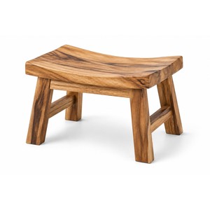 Tabouret de bain rectangulaire en bois d'acacia massif fait main |   Design moderne du milieu du siècle, écologique, durable, léger, Aqudus Saleem - Product Image 1