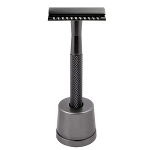Maquinilla de Afeitar Profesional de Doble Filo, de Acero Inoxidable, Manual, para Afeitar la Barba, con Logotipo Personalizado, OEM, Marca Privada - Product Image 1