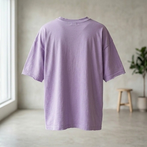 เสื้อยืดโอเวอร์ไซส์ทรงหลวมสไตล์วินเทจสำหรับผู้ชาย ผ้าหนา ซักย้อมแบบแอซิดวอช แขนสั้น 100% คุณภาพพรีเมียม ขายส่ง - Product Image 3