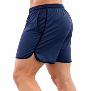 Shorts de sport athlétiques de qualité supérieure pour hommes, respirants, en polyester, avec poches latérales, taille mi-haute ajustable - Product Image 3