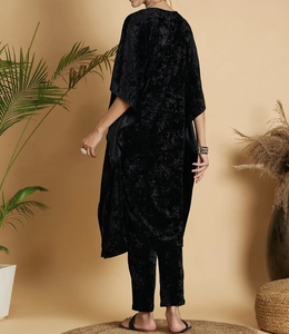 Luxury <b>Kaftan</b> Abaya Handmade Moroccan Arabian <b>kaftan</b> Dress Long Sleeve V Neck Polyester Regular Fit Casual Evening Party Flared - Product Image 4