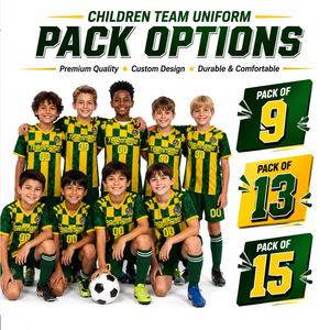 Uniformes de football personnalisés, maillots et shorts personnalisés pour équipes (Pack 9/13/15) - 100% polyester, impression par transfert thermique - Product Image 2