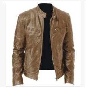 <b>Winter</b> Fashion Motorcycle <b>Leather</b> Oversized <b>Jacket</b> Men Slim Fit Pu <b>Leather</b> Waterproof Warm Black studded <b>Leather</b> <b>Jacket</b> - Product Image 5