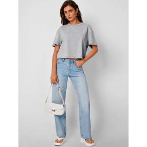 2025 été printemps FOXA 2025 femmes haut court surdimensionné entraînement t-shirts décontracté à manches courtes t-shirts vêtements de mode - Product Image 5