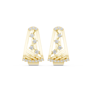 Findmine Jewels 14K Gold Vermeil ต่างหูรูปสามเหลี่ยมแบบห้อย - Product Image 6