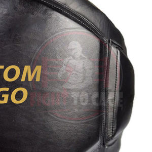 Protège-ventre de boxe noir et doré contrastant, support lombaire en cuir, bandes de maintien pour poignets, absorption des chocs, léger et durable - Product Image 5