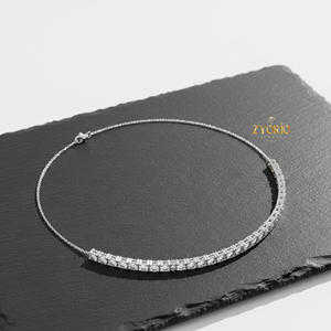 Bracelet tennis classique en or avec diamants, plaqué argent sterling, diamants de laboratoire, cadeau élégant et luxueux pour femme, pour mariage ou soirée - Product Image 2