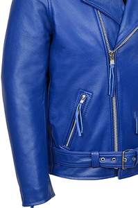 2024 chaqueta de cuero PU de moda de alta calidad personalizada chaquetas de hombre de alta calidad chaqueta de motocicleta con cuello levantado - Product Image 3