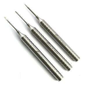 Kit d'extraction manuel ergonomique réutilisable Dogmatic International Flex Periotome avec vis – Acier inoxydable, 3 pièces, certifié CE, dentaire - Product Image 1