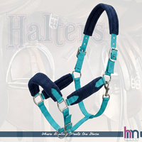 HM GLOBAL - Cabestro de Cuerda Ajustable Acolchado de Forro Polar Ecológico y Duradero de Primera Calidad para Caballos, con Logotipo Personalizado en Color, Accesorios Ecuestres