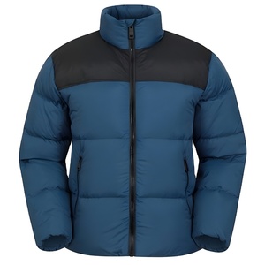Wholesale Custom OEM Printed Canvas Puffer <b>Jacket</b> Men Plus Size Option Waterproof Breathable Eco-Friendly Casual Winter Front - Product Image 1