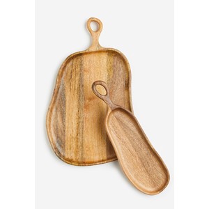 Bandeja de Servir Hecha a Mano de Madera de Mango - Acabado Natural al por Mayor |   Aqdus Saleem - Product Image 4